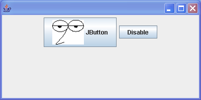 Icon behavior in Jbuttons