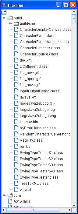 Display a file system in a JTree view