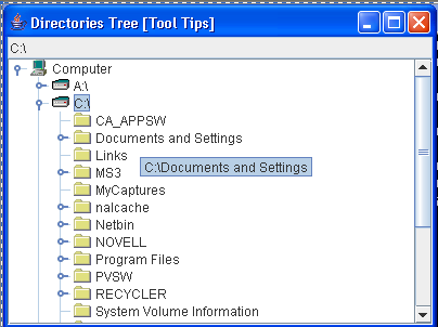 File Tree with Tooltips