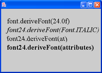 Font Derivation