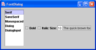 Font Dialog from claribole