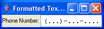 Formatted TextField Example