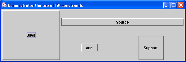 GridBagLayout with weight constraint