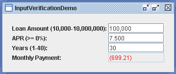 Input Verification Demo 