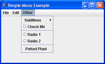 Building menus and menu items: Accelerators and mnemonics