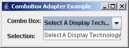 JGoodies Binding: ComboBox Adapter Example