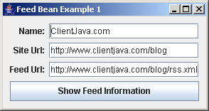 JGoodies Binding: Feed Bean Example 1