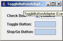 JGoodies Binding: Toggle Button Adapter Example