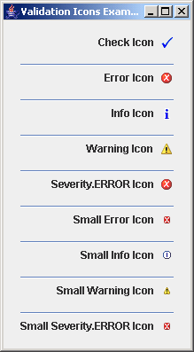 Validation Icons Example