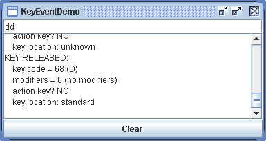 Key Event Demo