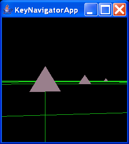 KeyNavigatorApp renders a simple landscape
