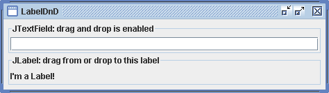 Label DnD (Drag and Drop) 