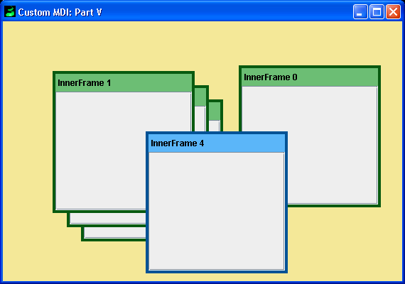 LayeredPane Demo 4: Custom MDI