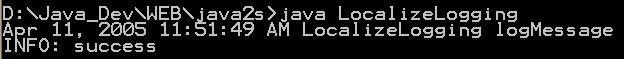 Java log: Localize Logging