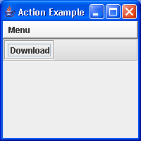 This example create a menubar and toolbar both populated with Action