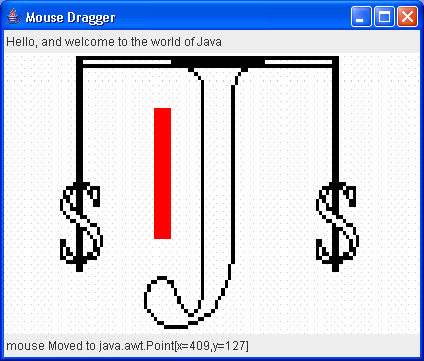 MouseDrag -- implement simple mouse drag in a window