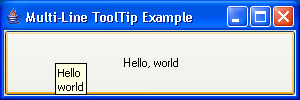 MultiLine ToolTip Example