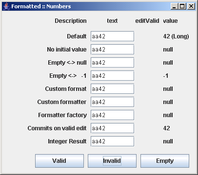 validating input in vb.net. Format and validate input field in Java Swing : Formatted TextField « Swing 