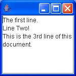 Show line start end offsets in a JTextArea