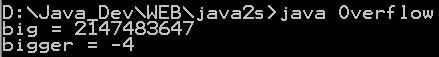 Java lets you overflow