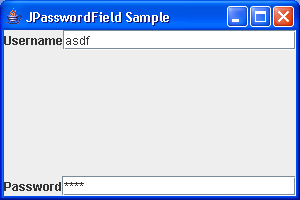 Password Field Sample