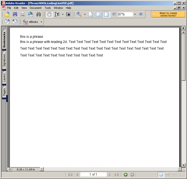 Phrase with Leading Line