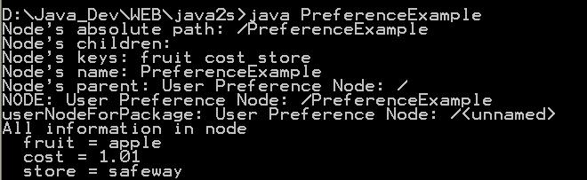 Put key value pair to Preference