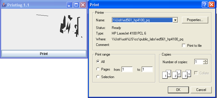 Printing the Java 1.1 Way