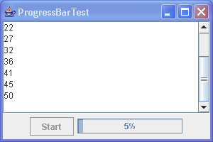 This program demonstrates the use of a progress bar to monitor the progress of a thread.