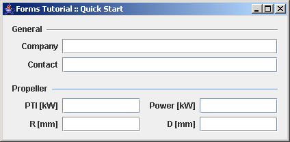 Create and configure a layout, create a builder, add components