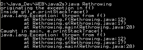 Display Stack Trace Information with StackTraceElement : Exceptions « Language Basics «