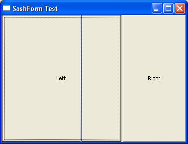 Demonstrates SashForm