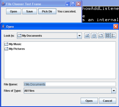 A simple file chooser to see what it takes to make one of these work