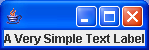 A quick application to show a simple JLabel