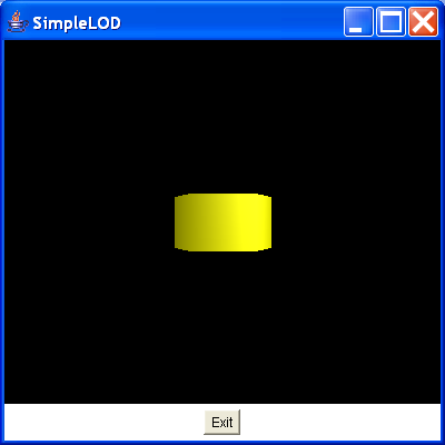 Three resolutions of a cylinder to demonstrate