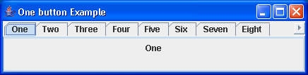 Single Row Tabbed Pane Example 1