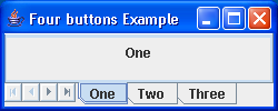 Single Row Tabbed Pane Example 4