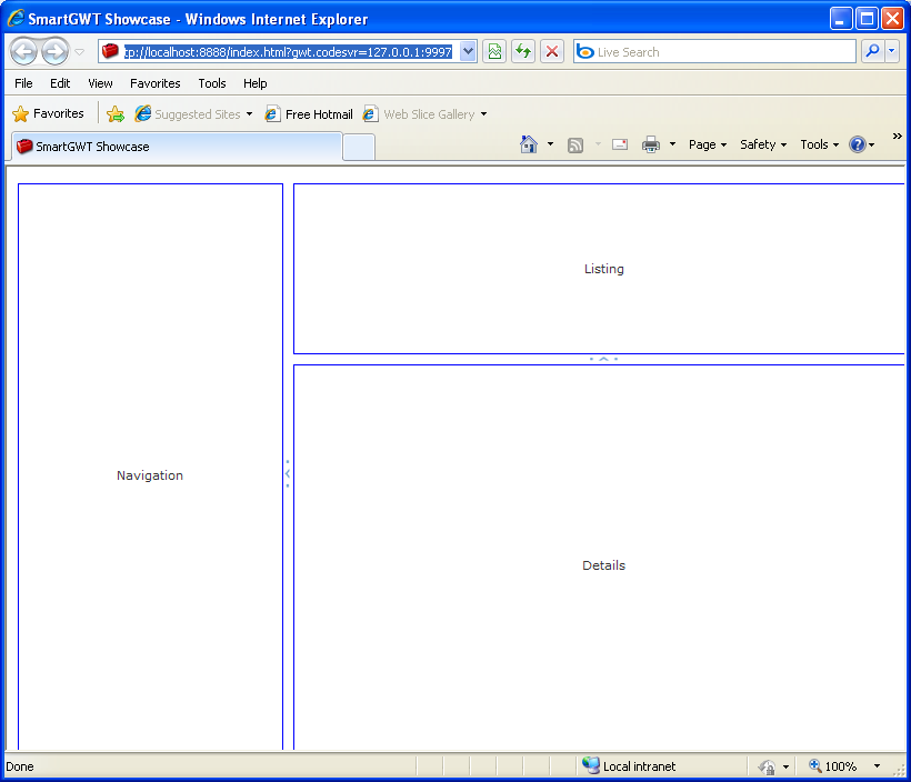 Full client area nested layout (Smart GWT)