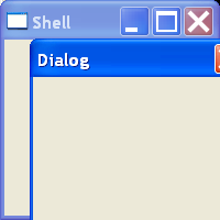 Create a SWT dialog shell