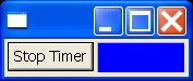 Display: stop a repeating timer when a button is pressed