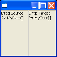 Drag and Drop example snippet: define my own data transfer type