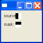 Cursor: create a cursor from a source and a mask