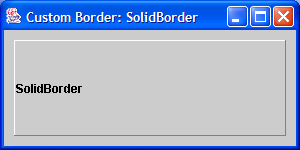 Solid border button border 3D border
