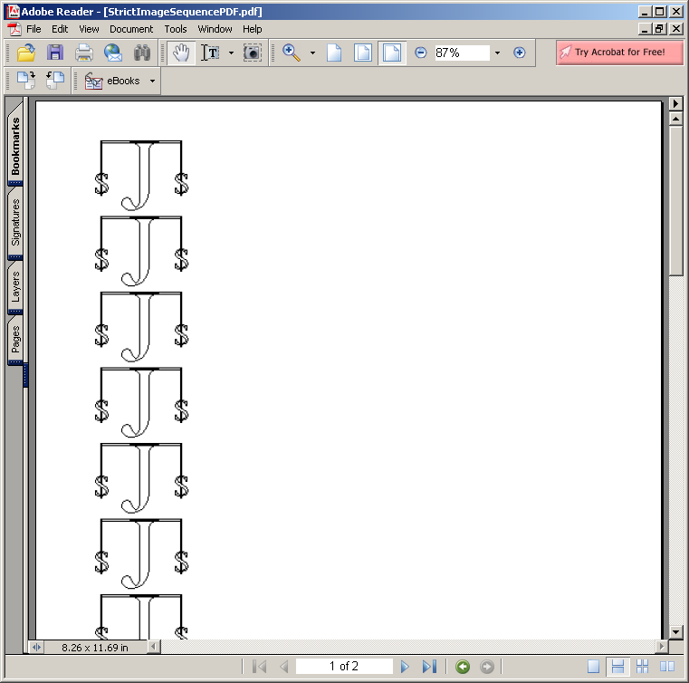 Strict Image Sequence