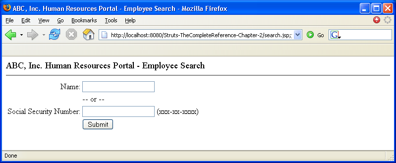 Struts Framework: A Sample Struts Application