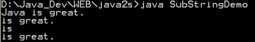 SubString Demo