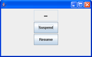 Visual suspend and resume