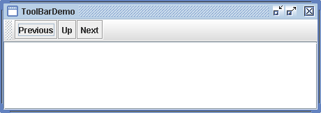 Swing ToolBar Demo