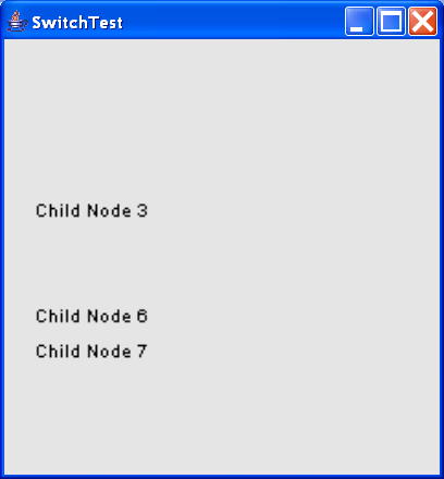 A Switch Node and conditionally displays some of the child Nodes