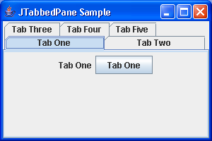 TabbedPane Sample